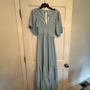 Source Unknown Sky Blue Maxi Dress